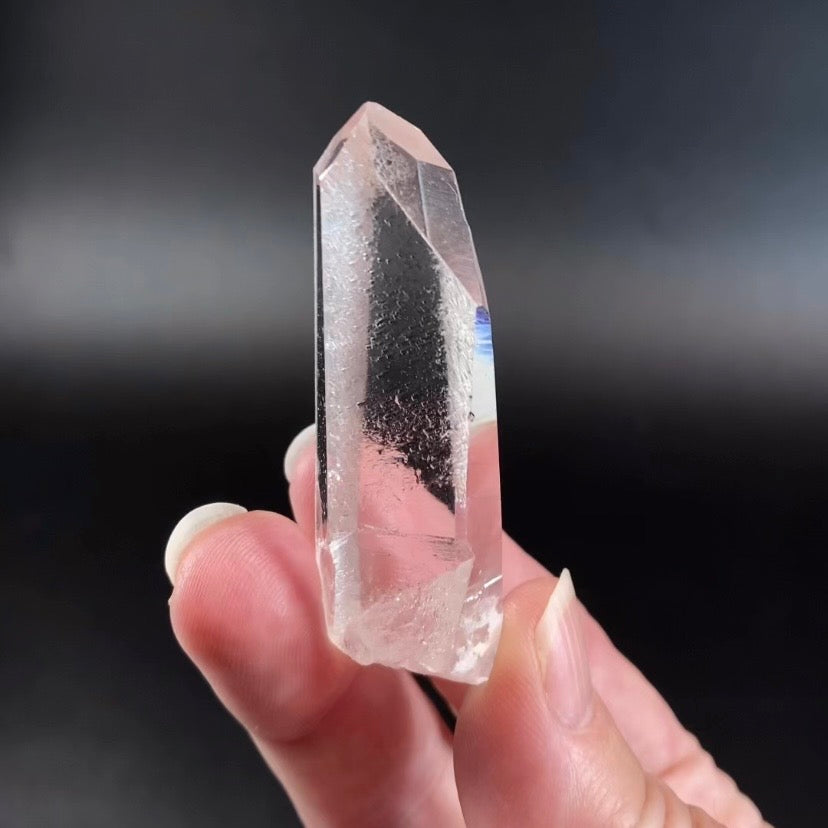 Water Clear Quartz Crystal with Starbrary Markings, Minas Gerais, Brazil