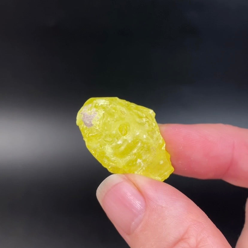 Natural Skeletal Sulfur Crystal, El Desierto Mine, Bolivia