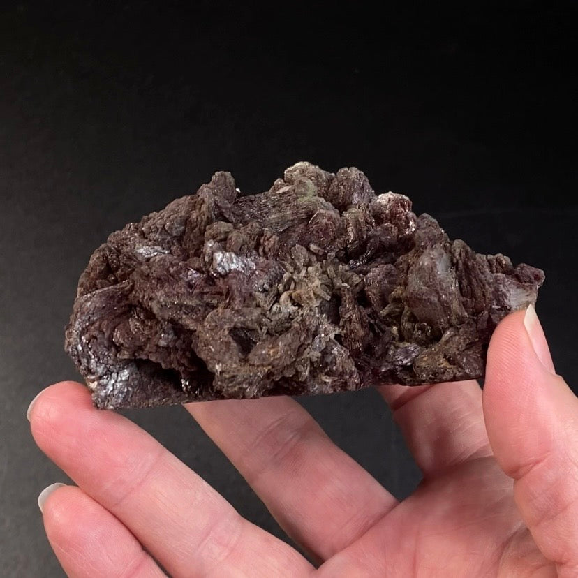 Dark Chocolate Red Marshy Heulandite Cluster from Maharashtra, India