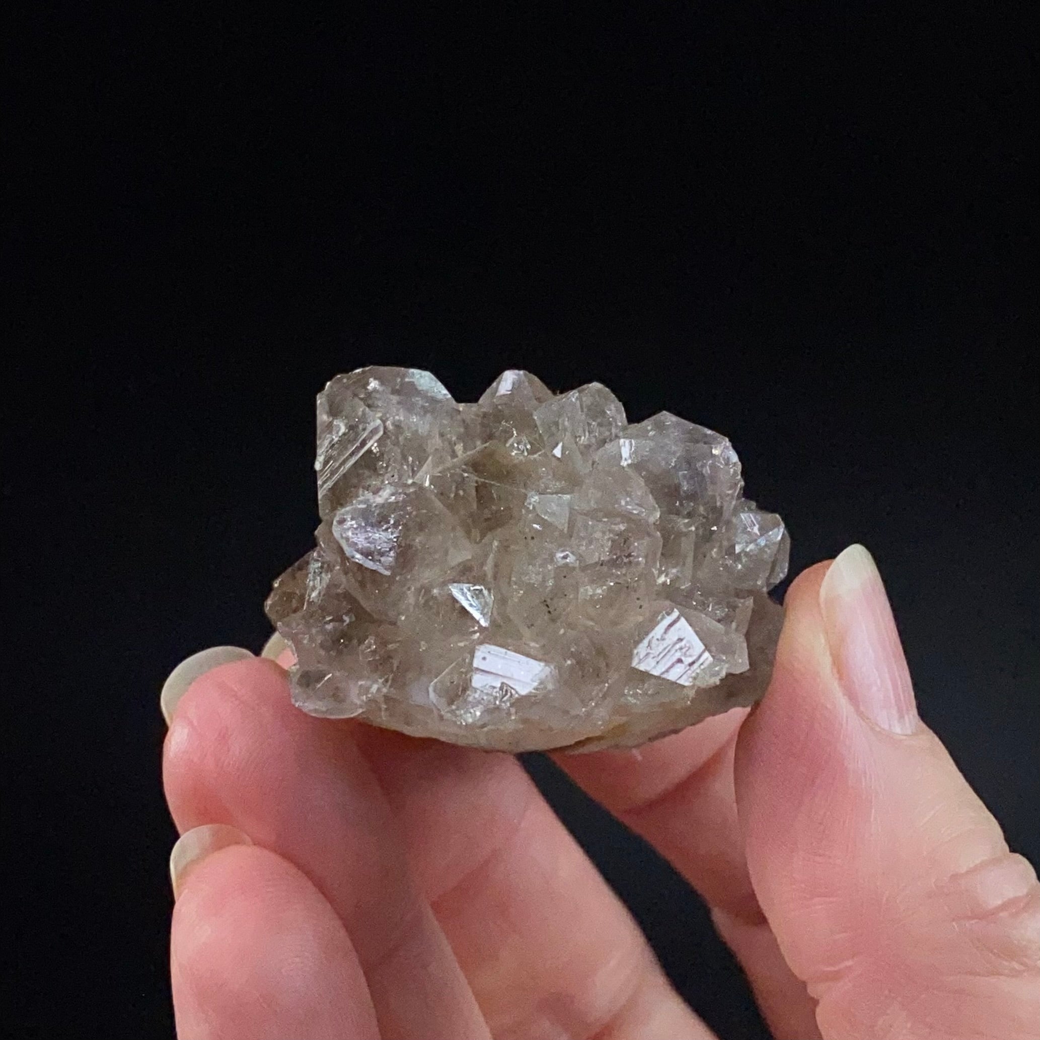 Smoky Quartz Flower Cluster, India