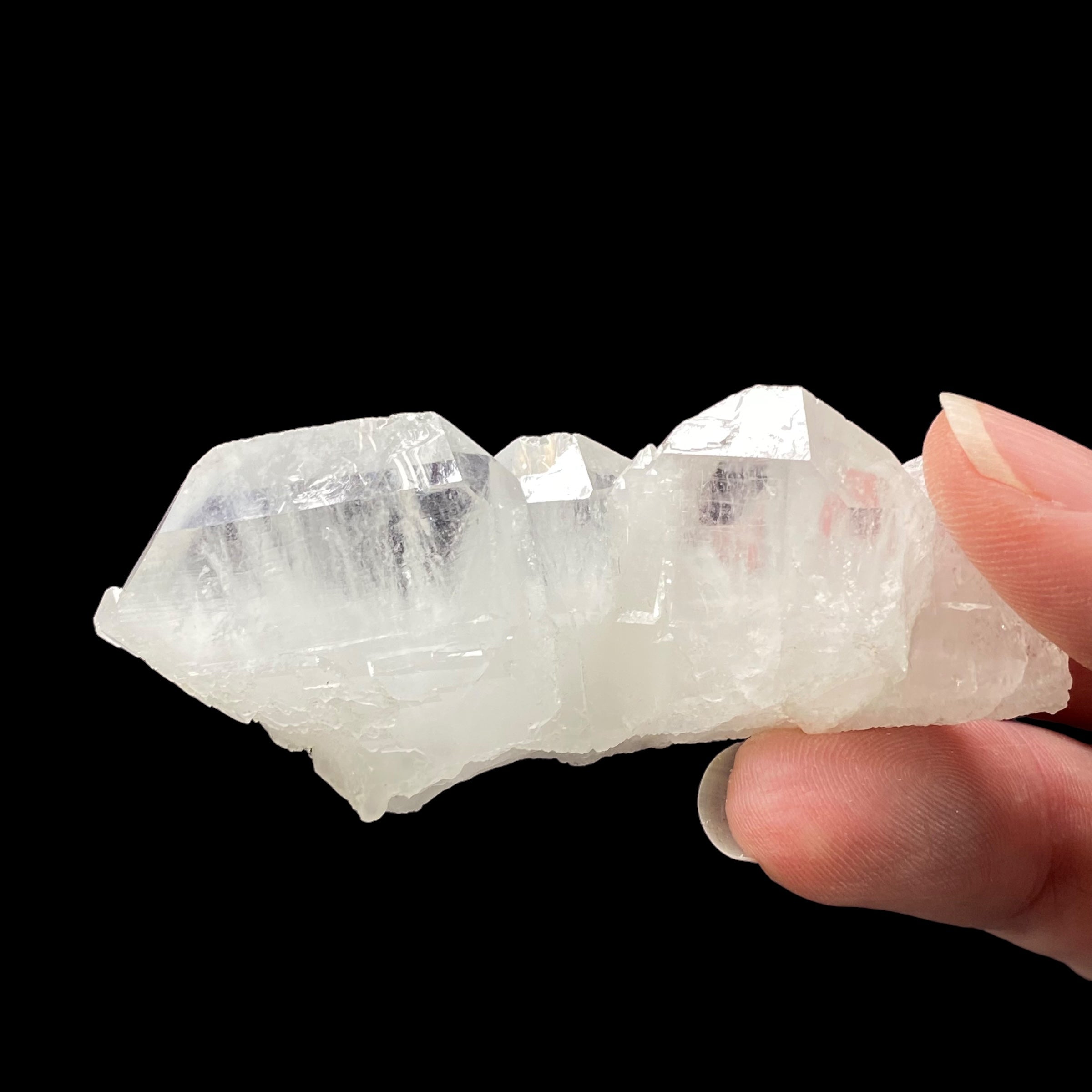 Tabular Faden Quartz Crystal Cluster