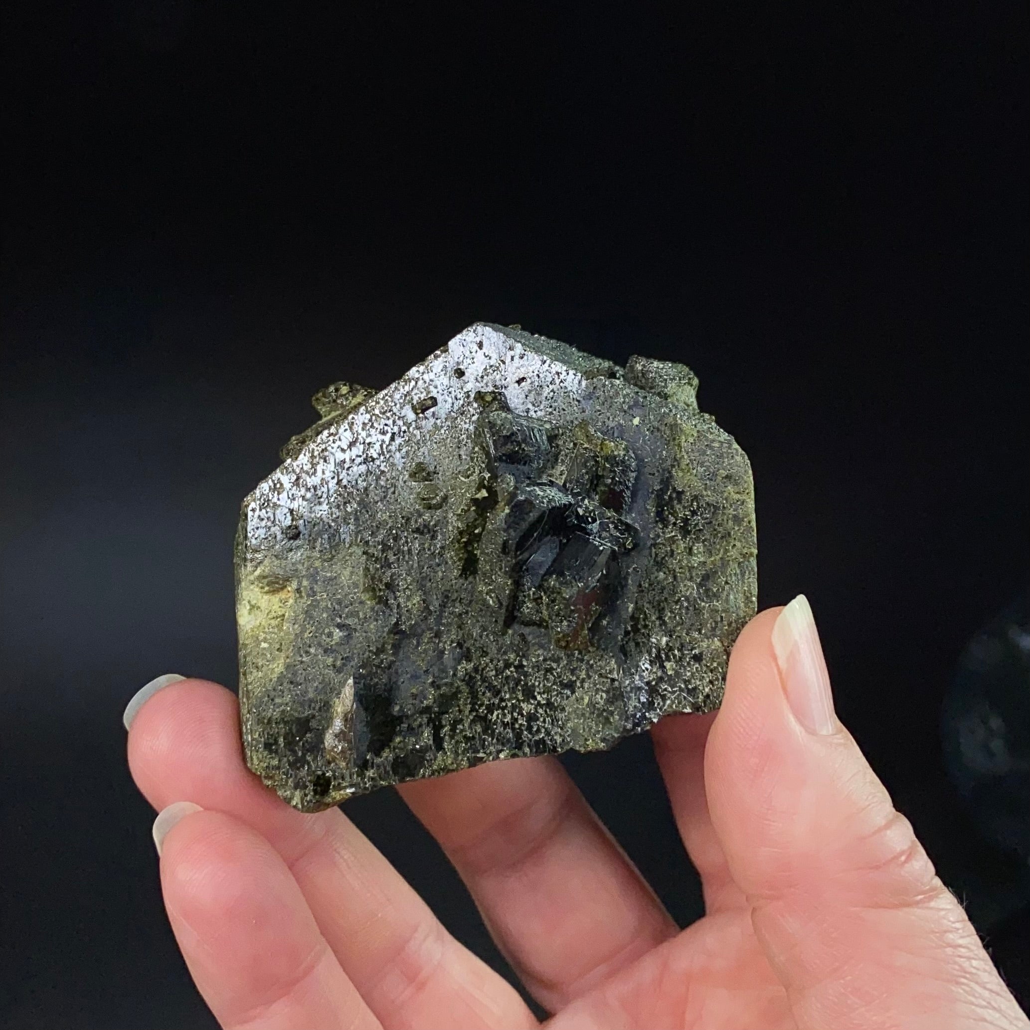 Epidote and Magnetite Specimen, Ras Koh Mountains, Kharan, Balochistan, Pakistan