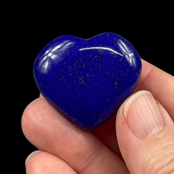 ONE High Grade, Natural Lapis & Pyrite Polished Heart