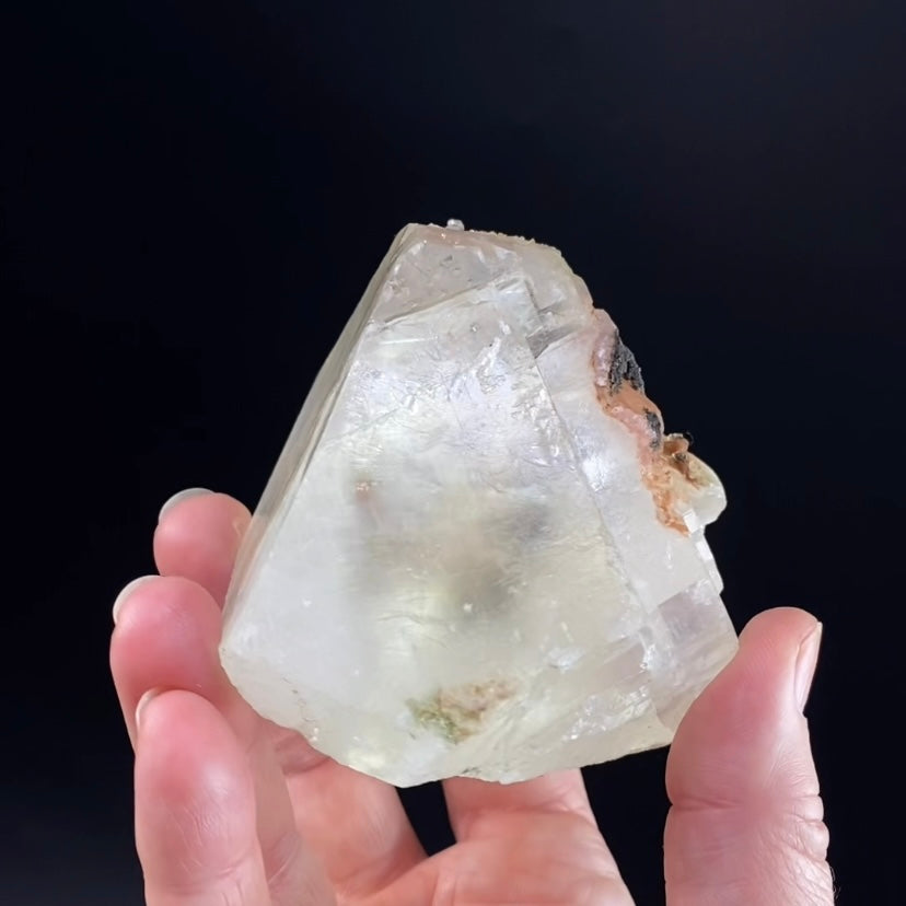 Light Golden Calcite Crystal with Rainbows