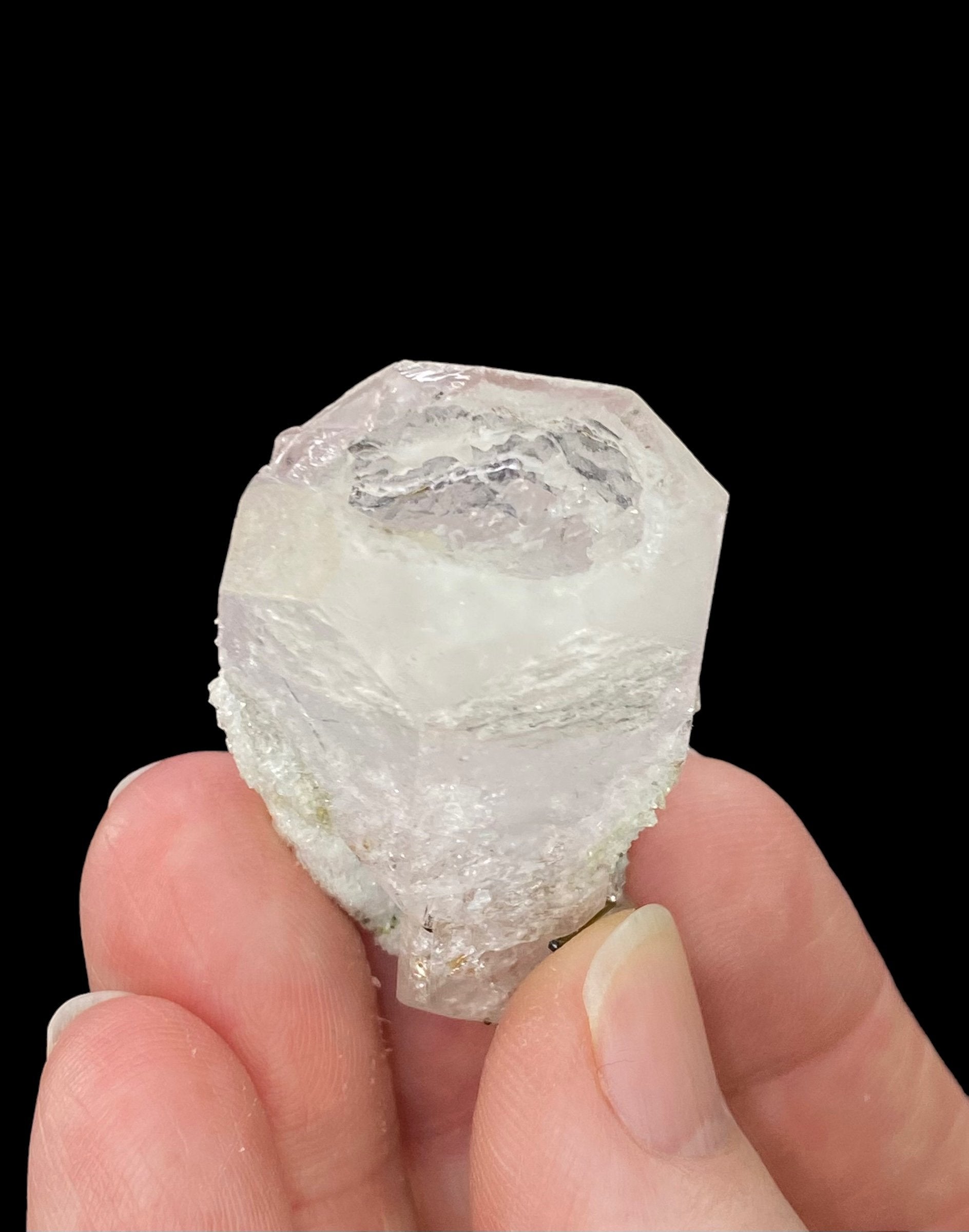Morganite Crystal with Green Tourmaline & Quartz, Pech, Afghanistan