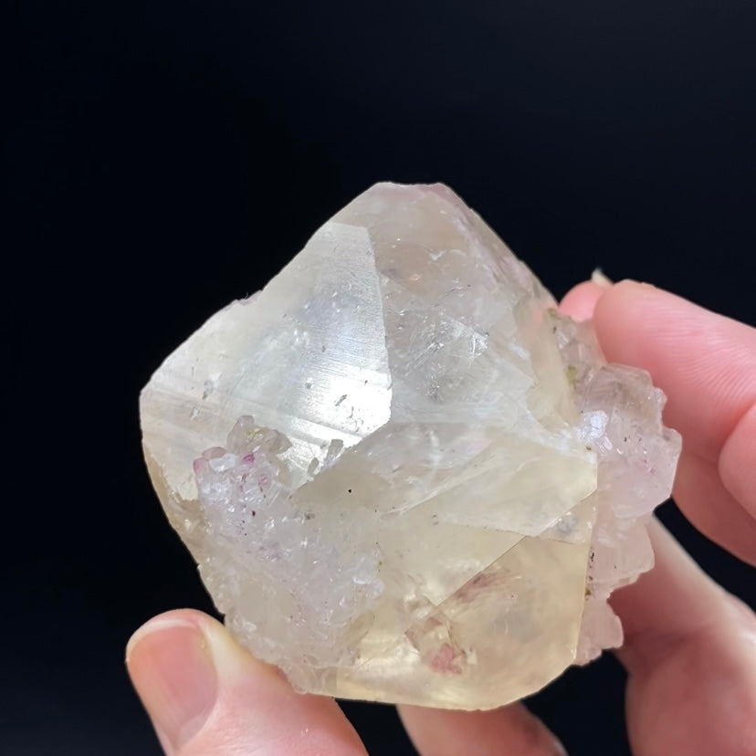 Rhombic Yellow Calcite Cluster