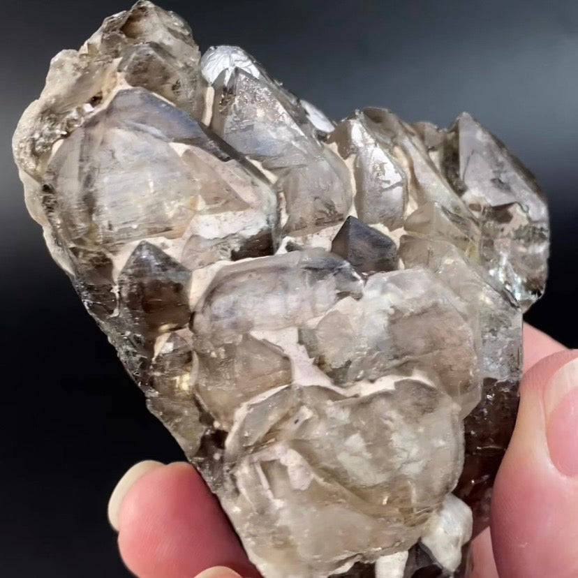 Smoky Elestial Quartz from Minas Gerais, Brazil