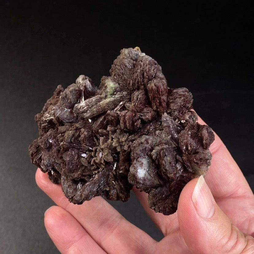 Dark Chocolate Red Marshy Heulandite Cluster from Maharashtra, India