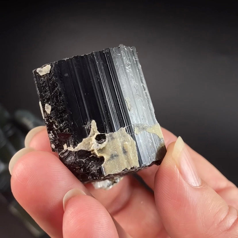 Unique Terminated Black Tourmaline Schorl Crystal from Shigar Valley, Pakistan - Natural Crystals