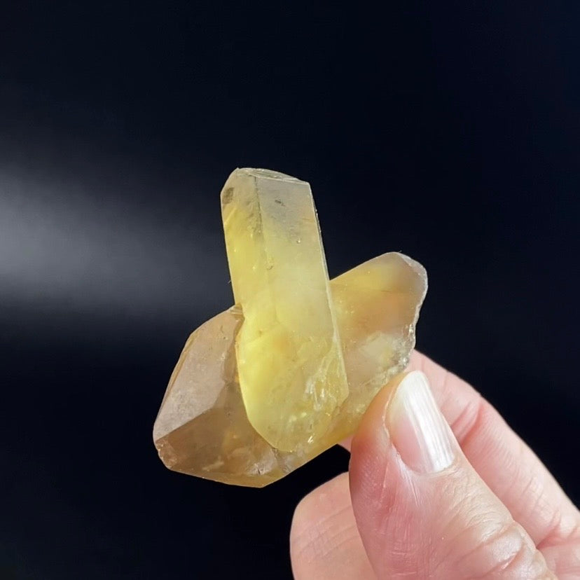 Double Terminated Smoky Citrine Cluster from Chibuku Mine, Zimbabwe