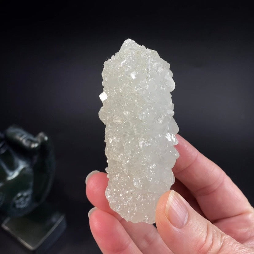 Clear Apophyllite Crystal Stalactite Formation Cluster