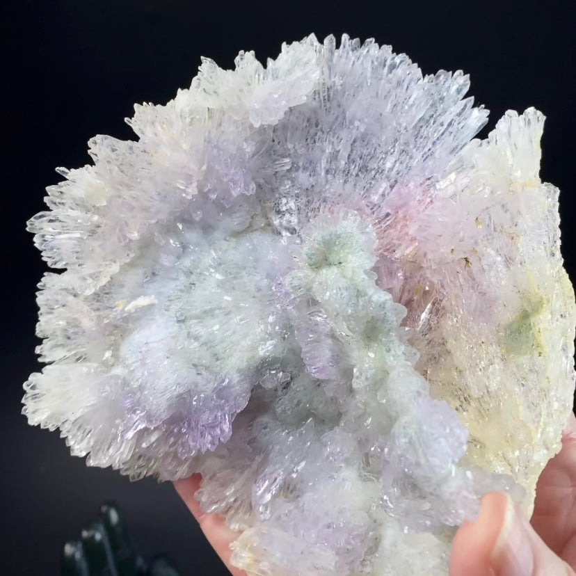 Amethyst Crystal Flower with Celadonite from Ametista do Sul, Brazil