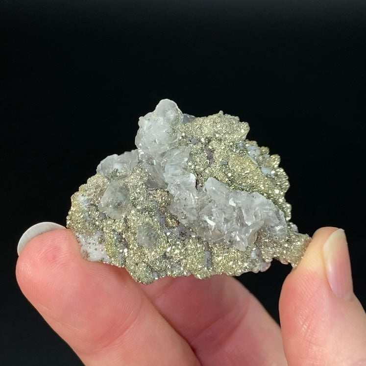 Pyrite After Pyrrhotite with Calcite from Trepca Mine Complex, Kosovo