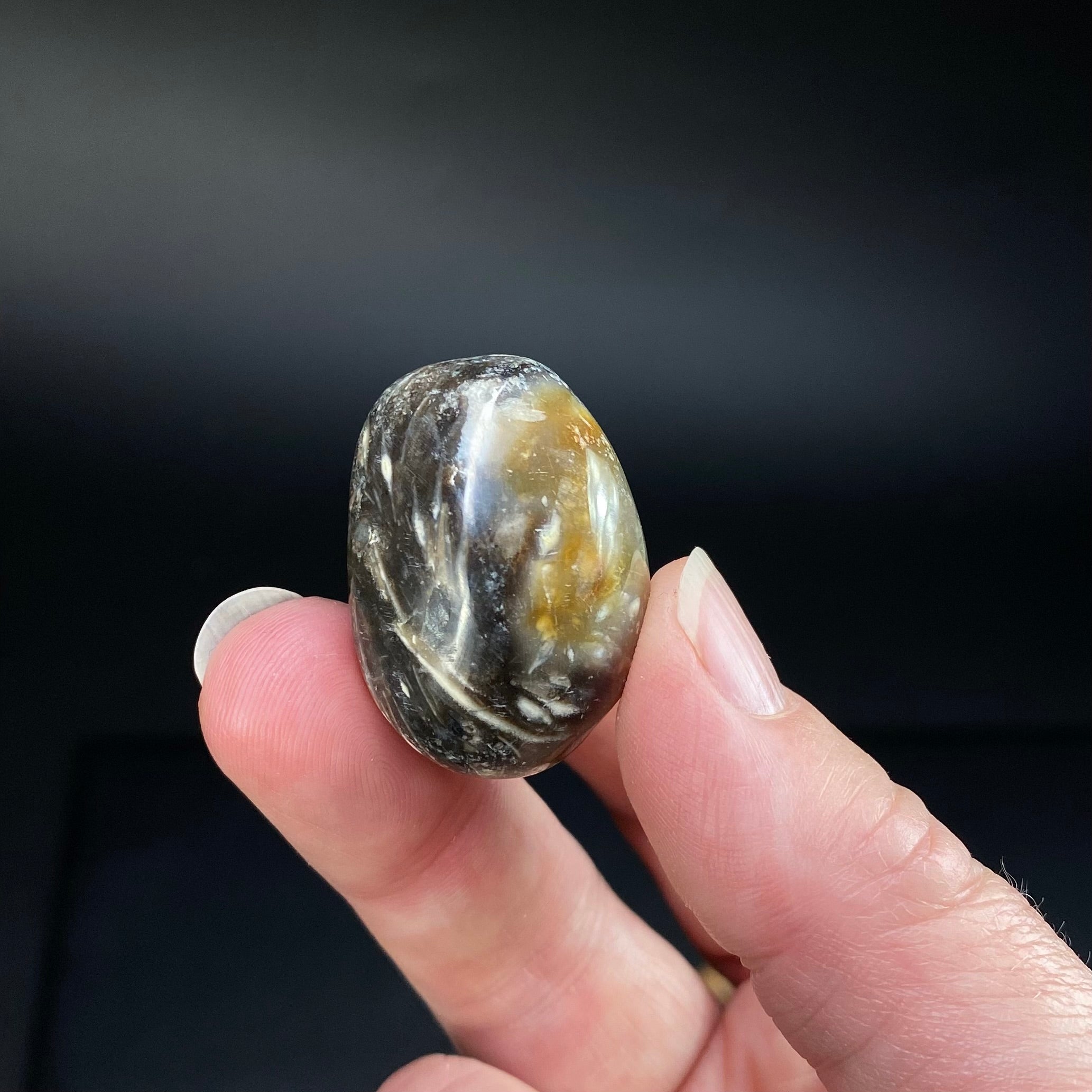 Feather Agate Polished Tumble Stone