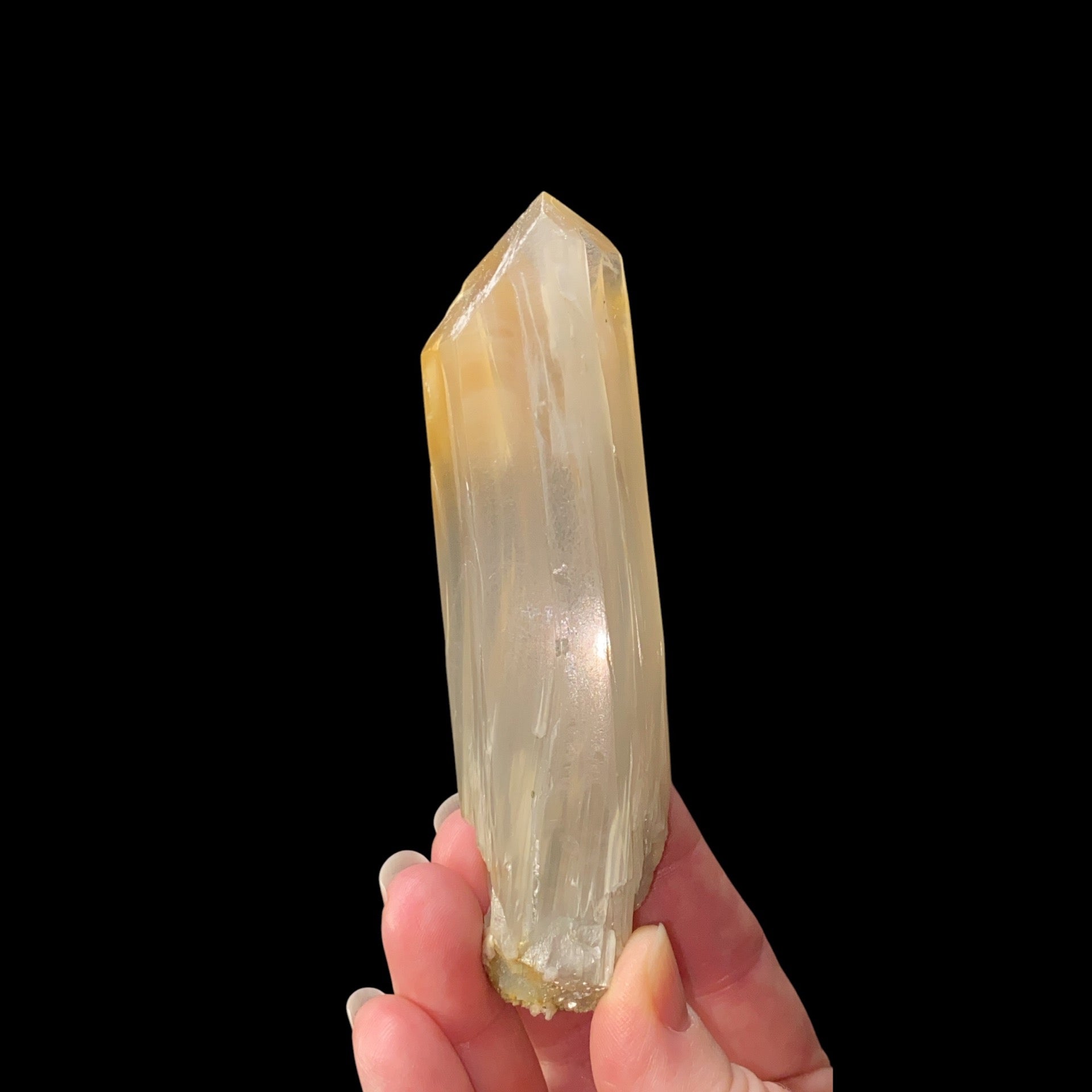 Bone Quartz Crystal with Halloysite Inclusions from Balochistan, Pakistan