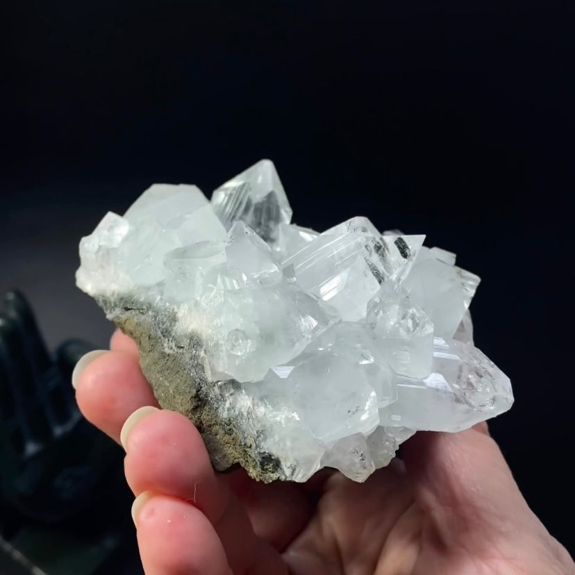 Lustrous Apophyllite Crystal Cluster from Jalgaon, Maharashtra, India