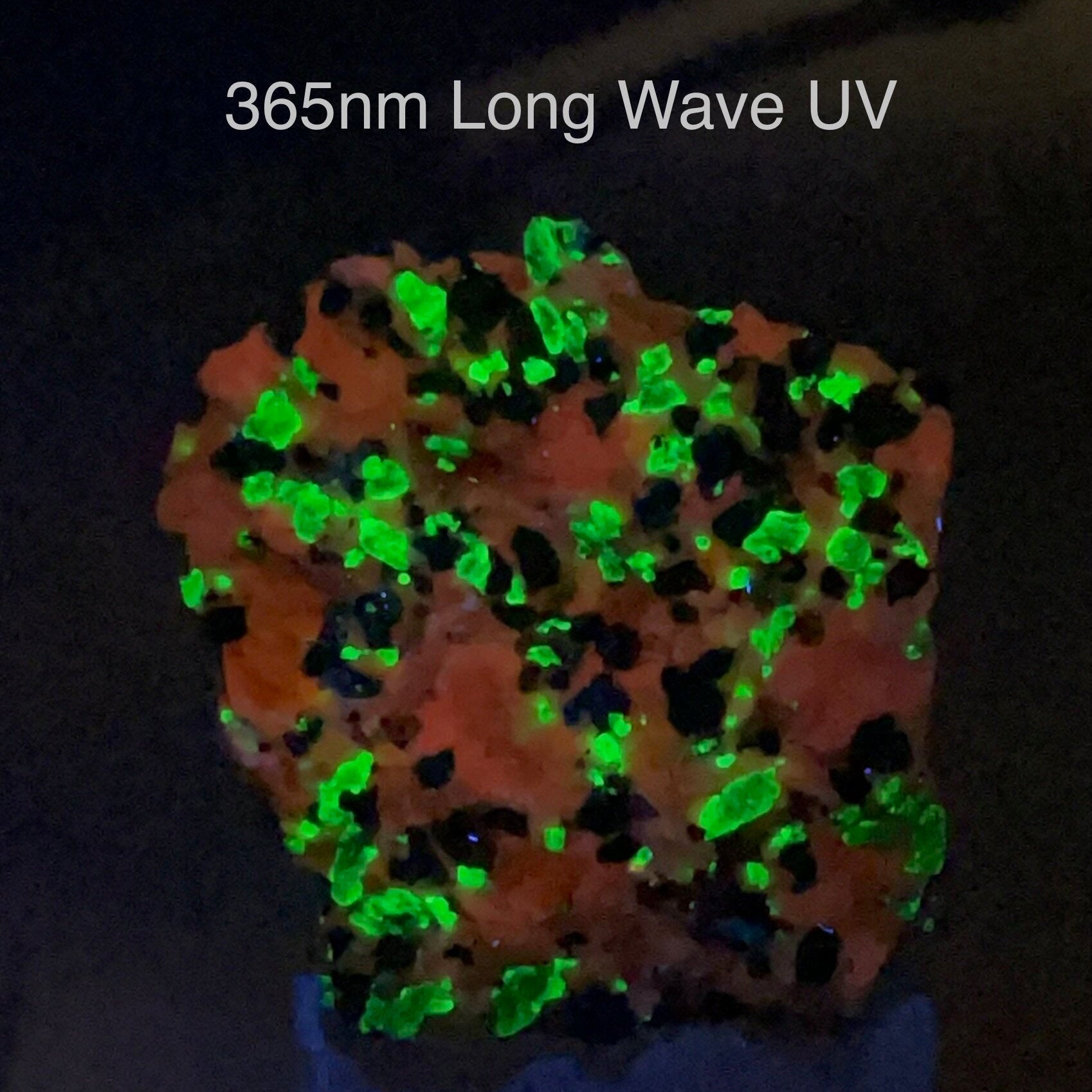 ONE Willemite, Calcite & Franklinite Specimen - Fluorescent - TWO SIZES AVAILABLE