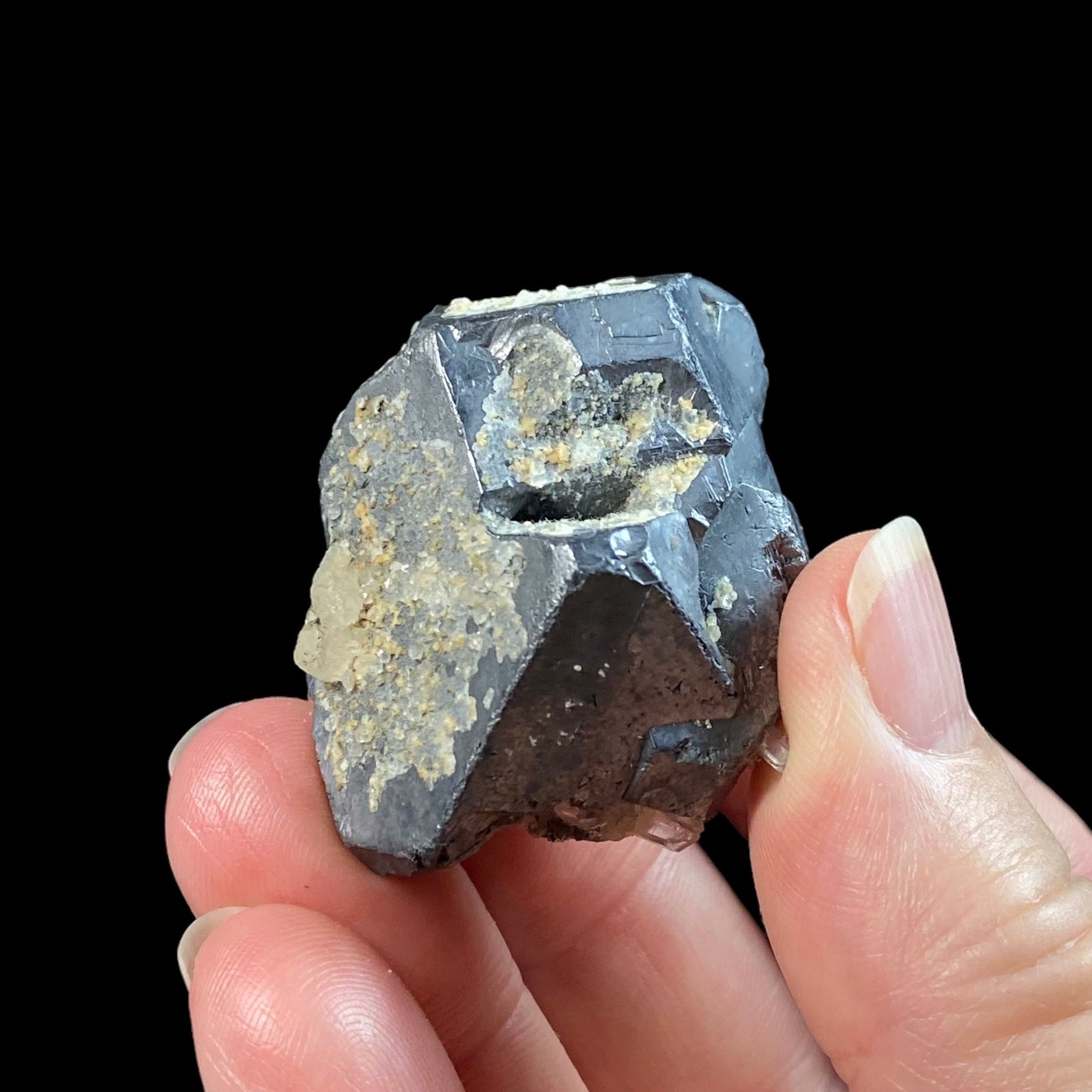 Galena Cluster with Calcite and Quartz from Trepça Mine Complex, Kosovo