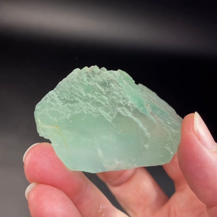Green Cubic Stepped Fluorite Specimen Yaogangxian Mine