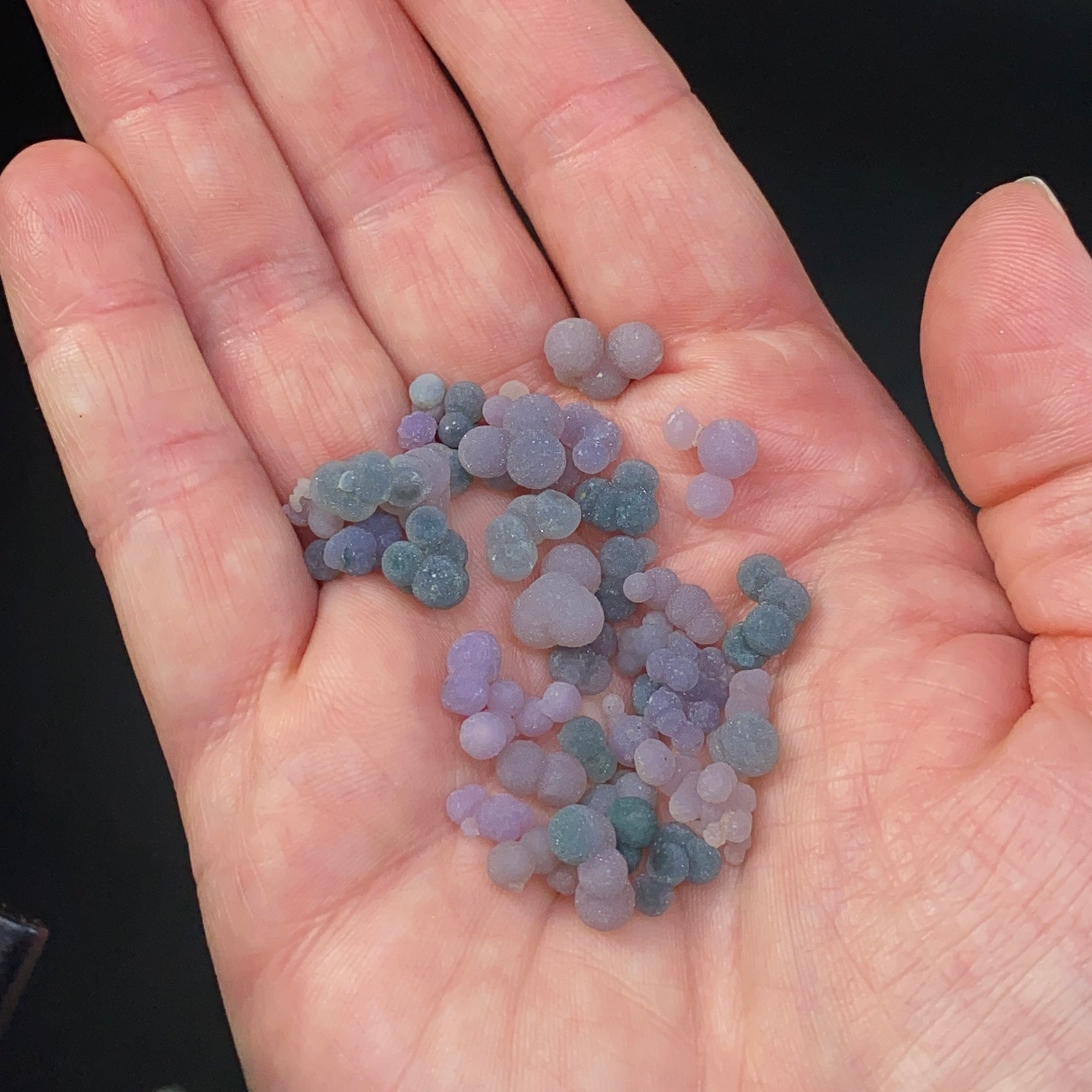 Grape Agate, Botryoidal Chalcedony, Amethyst, Lot of Singles & Small Clusters