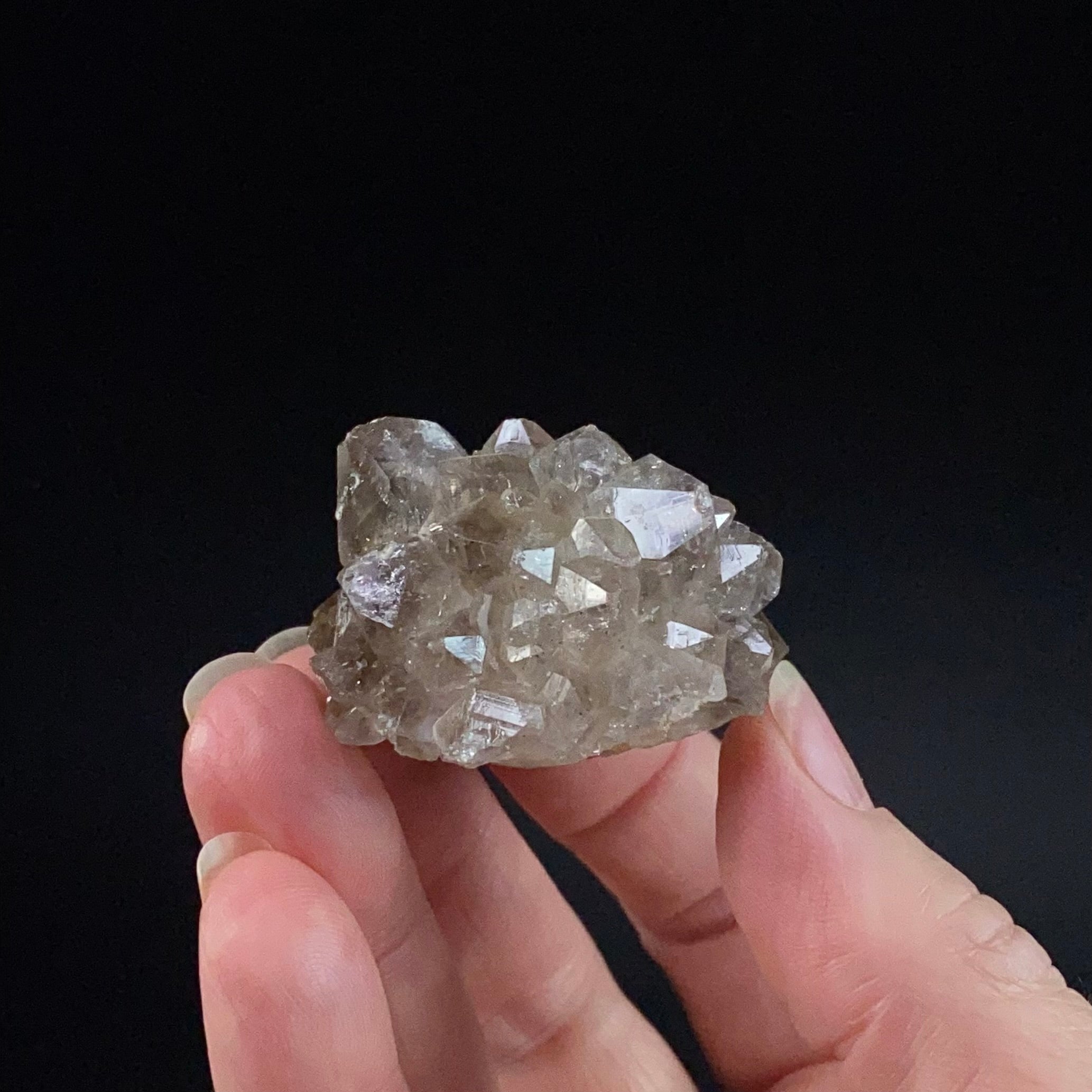 Smoky Quartz Flower Cluster, India