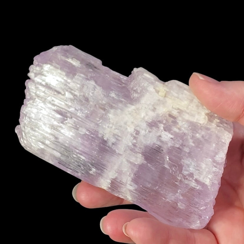 Large Pink Kunzite Spodumene Crystal, Fluorescent
