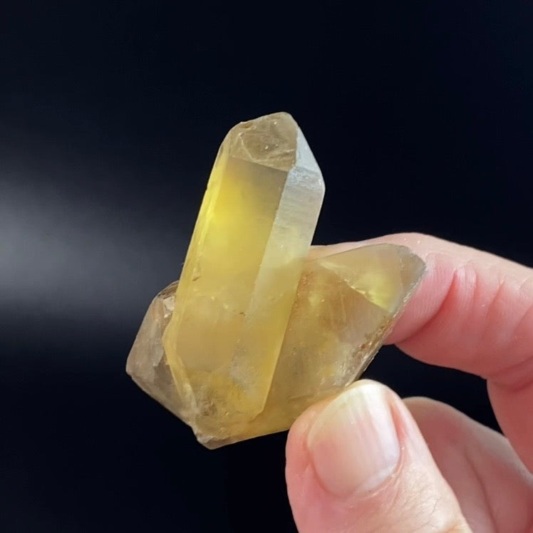 Double Terminated Smoky Citrine Cluster from Chibuku Mine, Zimbabwe