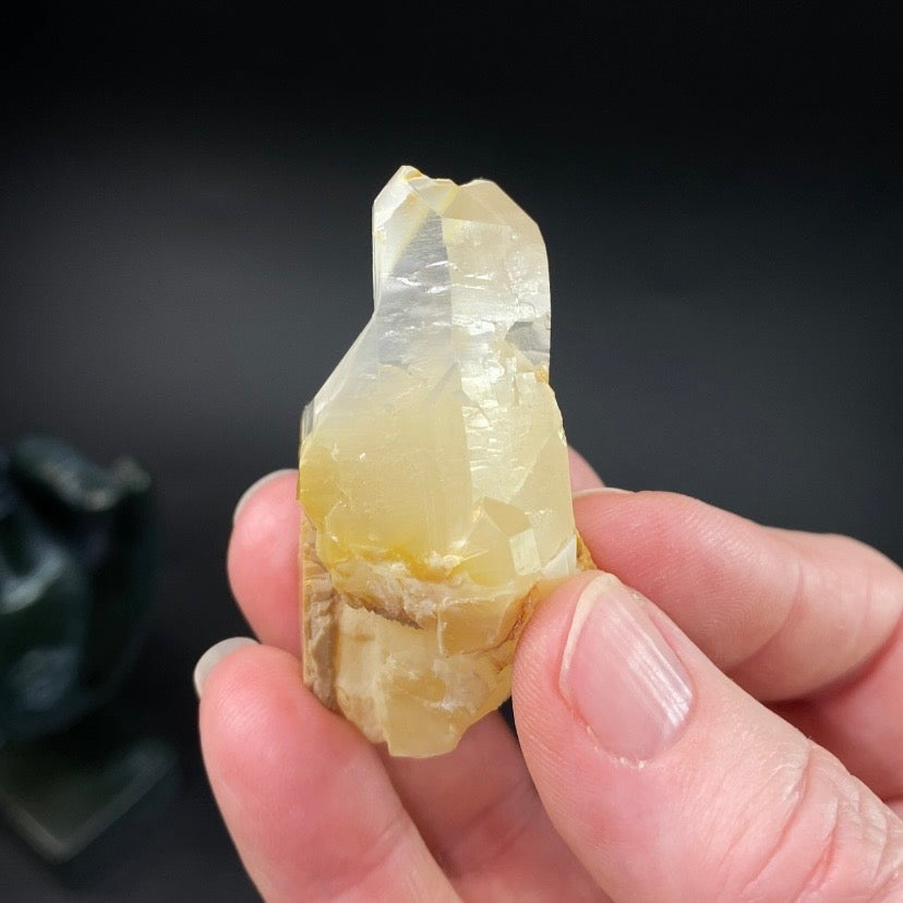 Bone Quartz Crystal with Halloysite Inclusions from Balochistan, Pakistan