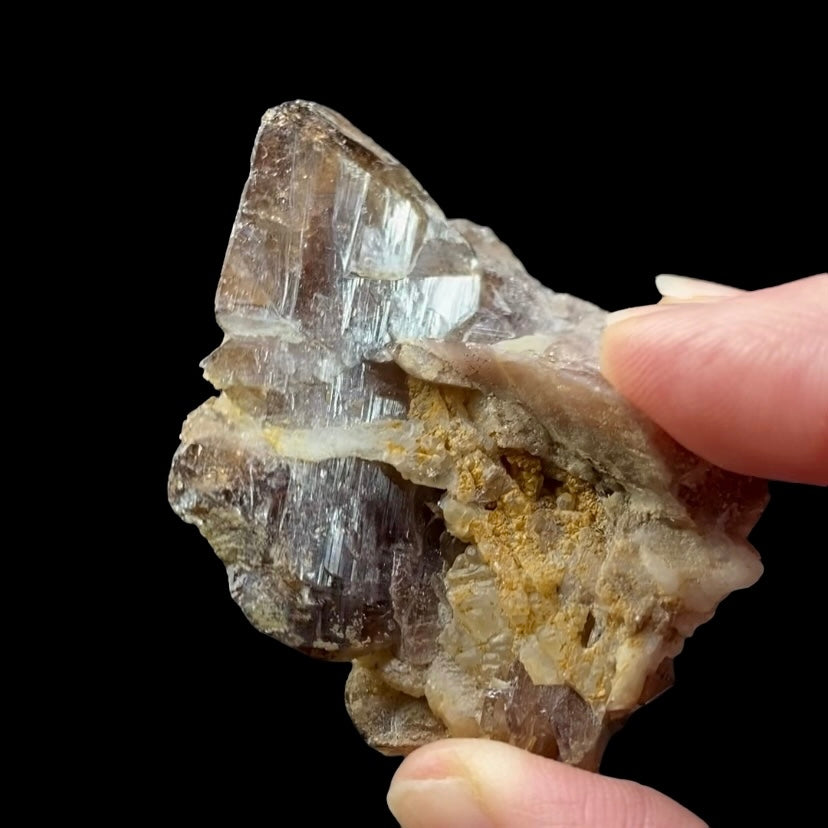 Axinite (Fe) with Feldspar & Quartz - Shigar Valley, Gilgit Baltistan, Pakistan