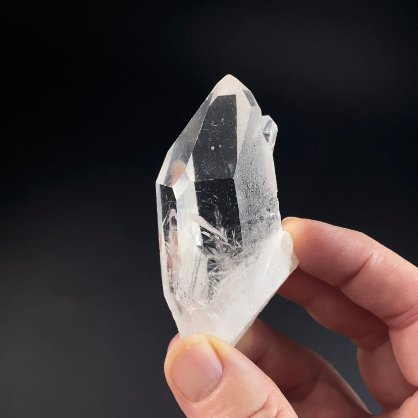 Water Clear Isis Quartz Crystal with Starbrary Markings, Minas Gerais, Brazil
