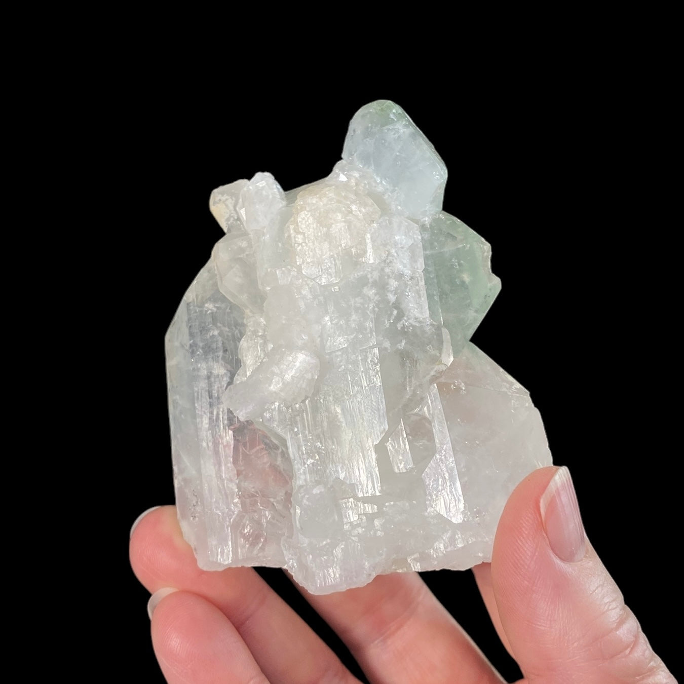 Tabular Faden Quartz Cluster with Chlorite Inclusions
