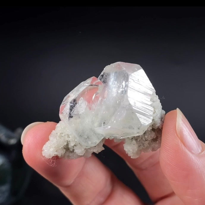 Clear Tabular Apophyllite Crystal Cluster - Natural Crystals and Mineral Specimens