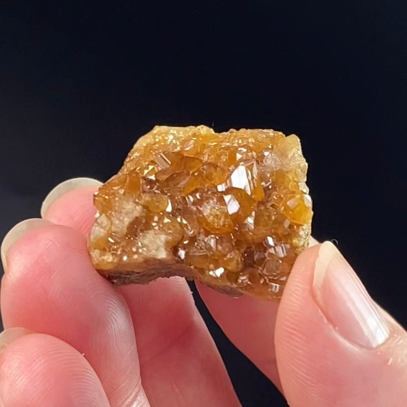 Orange Spessartine Garnet Crystals on Matrix from Bajaur Agency Pakistan