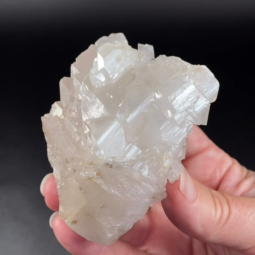Elestial Clear Quartz Crystal Cluster with Multiple Terminations on Both Sides