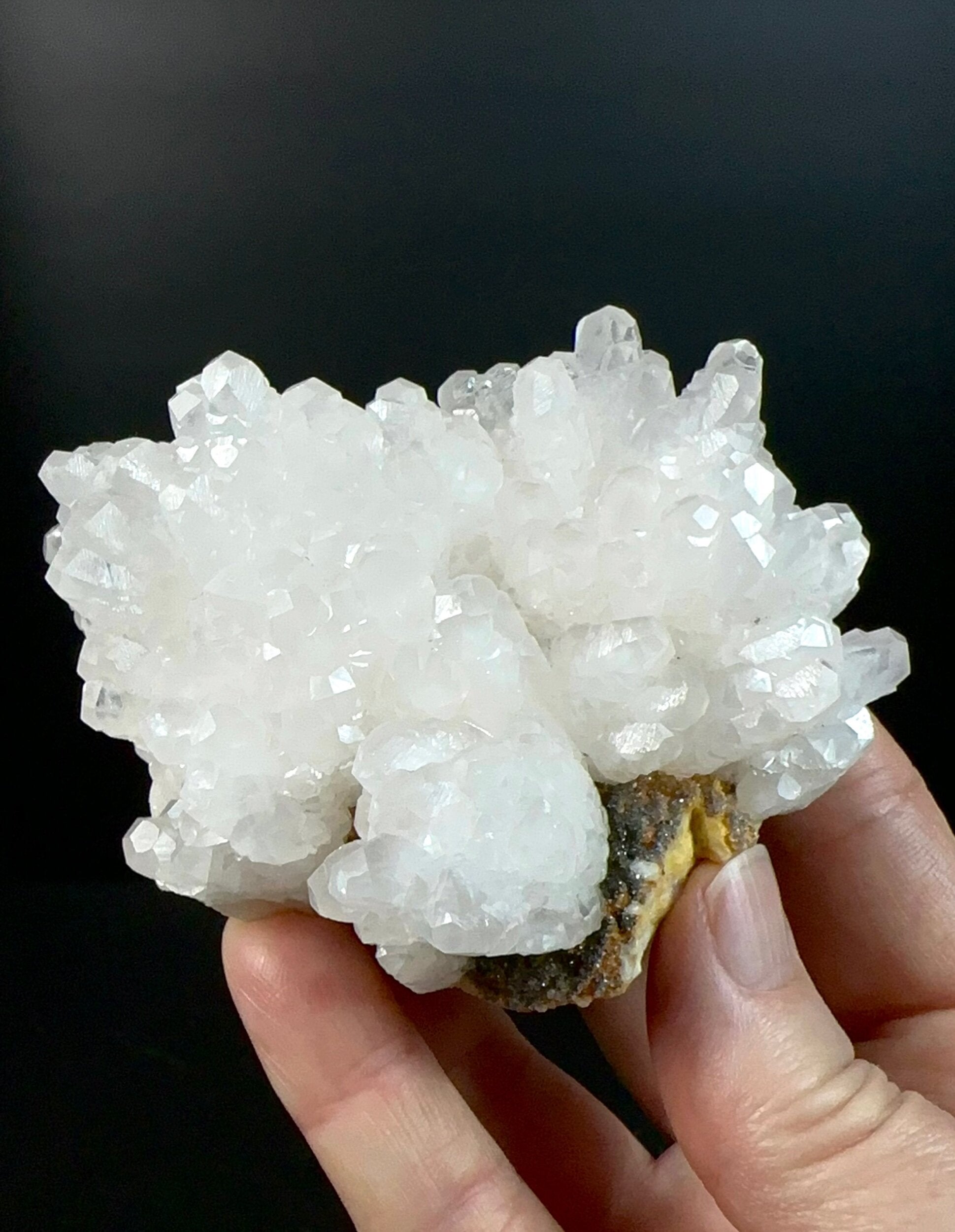 Fluorescent Calcite Cluster from Trepça Mines, Kosovo