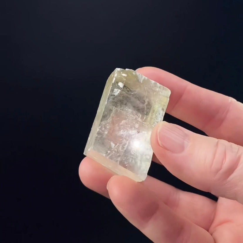 Rhombic Honey Calcite Specimen from Guizhou Province, China