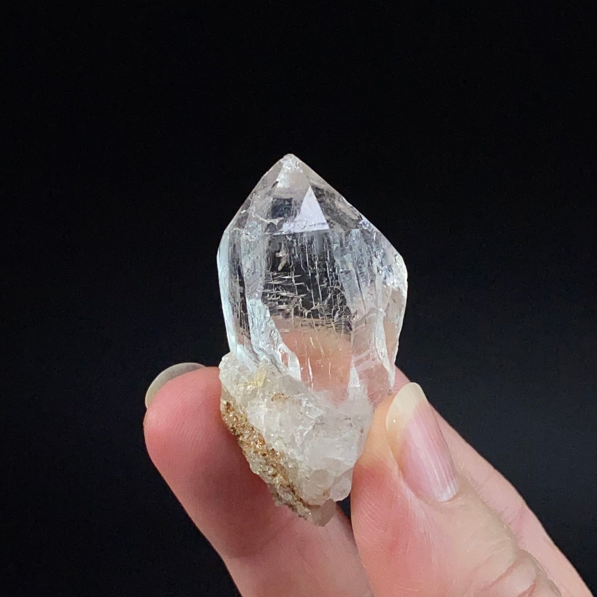 Himalayan Clear Quartz Crystal with Macromosaic Patterns