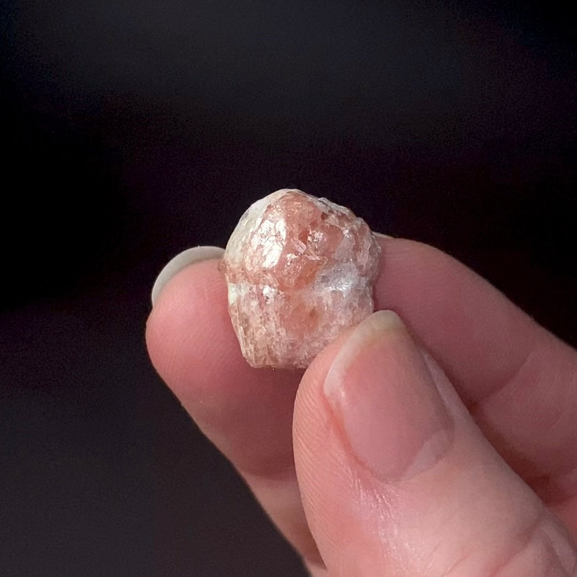 Pink Garnet Crystal with Mica Schist