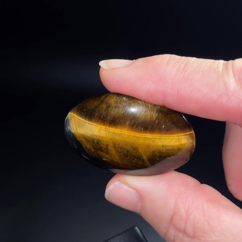 Golden Tiger Eye Polished Small Palm Stone