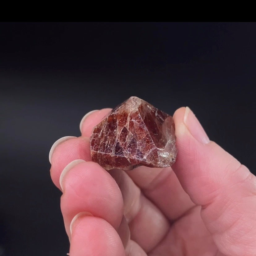 Zircon Crystal with Bright Yellow Fluorescent Apatite Inclusions