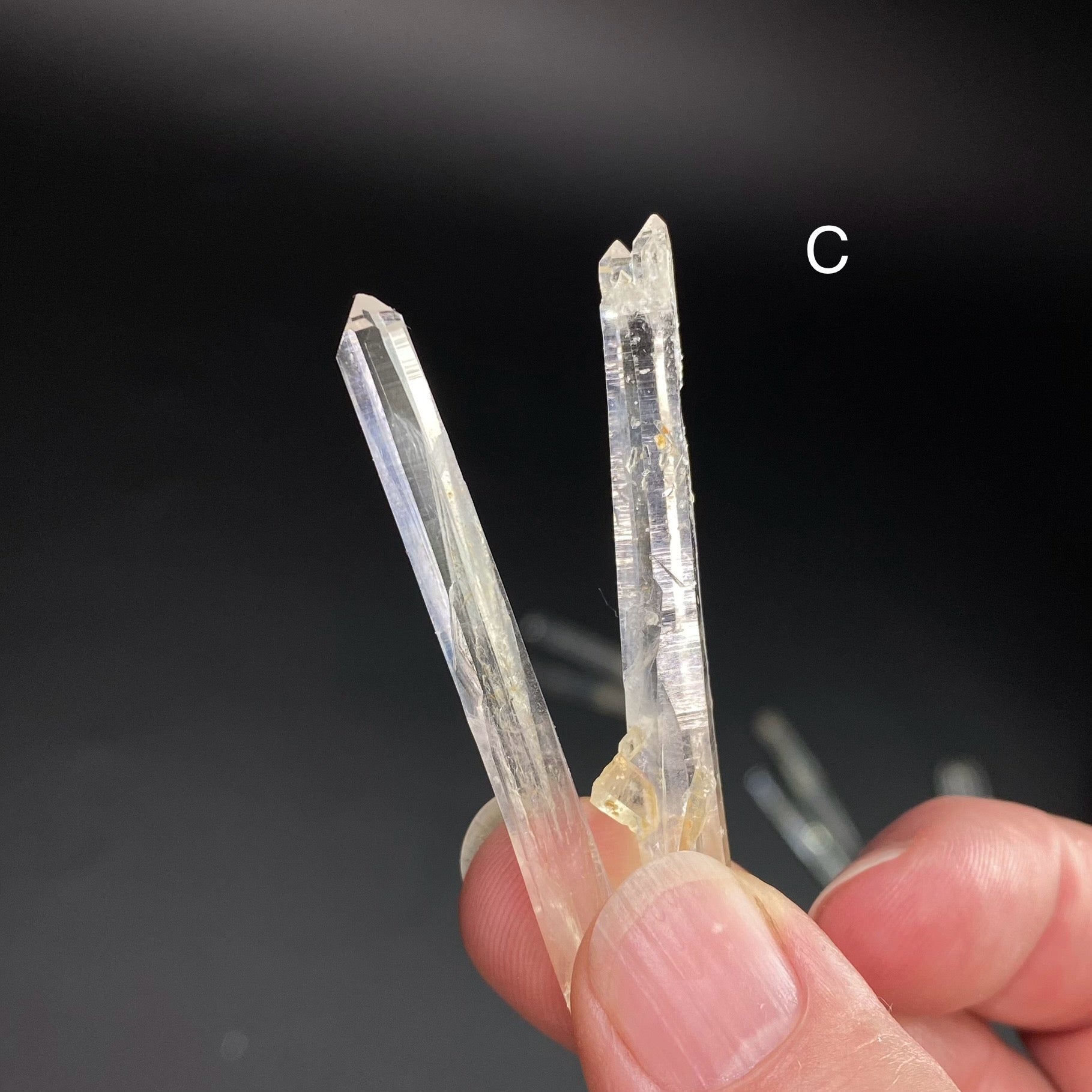 Singing Lemurian Quartz Crystal Pair from Santander, Colombia