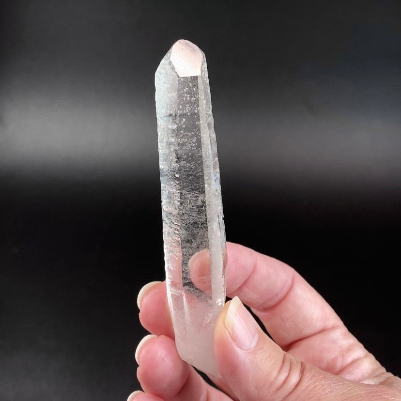 Water Clear Quartz Crystal with Starbrary Markings, Minas Gerais, Brazil