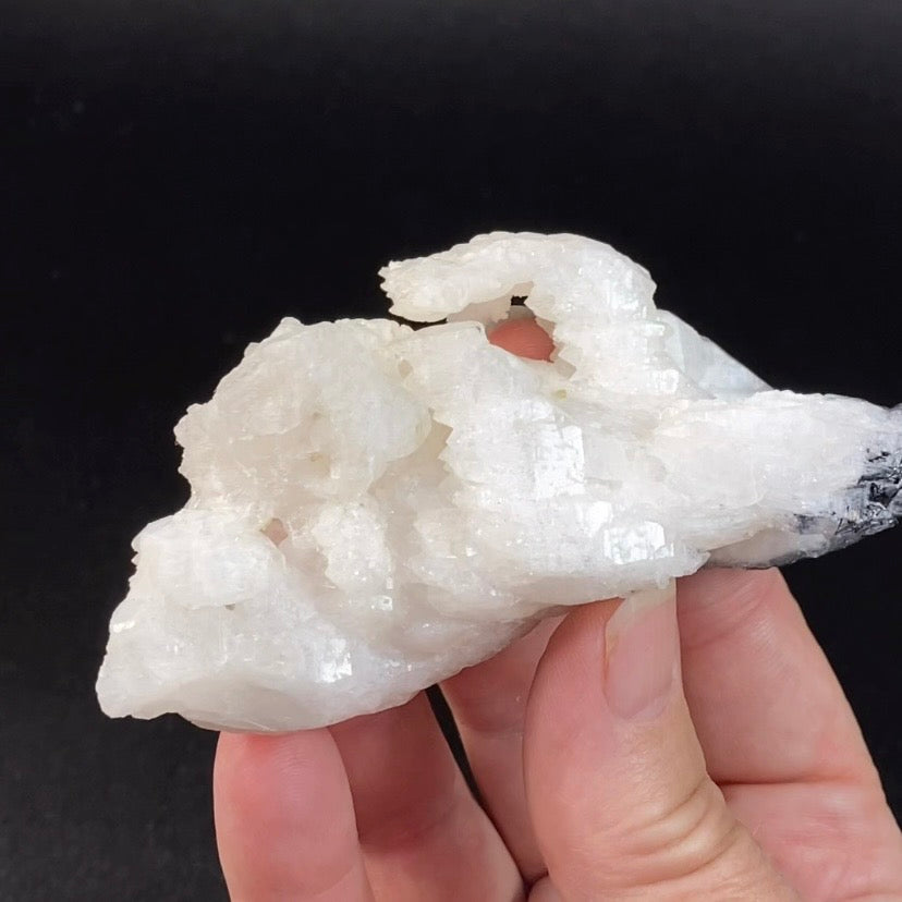 Unique Hydrothermal Etched Milky Quartz Cluster with Rutile