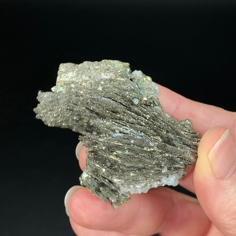 Pyrite After Pyrrhotite with Calcite from Trepca Mine Complex, Kosovo