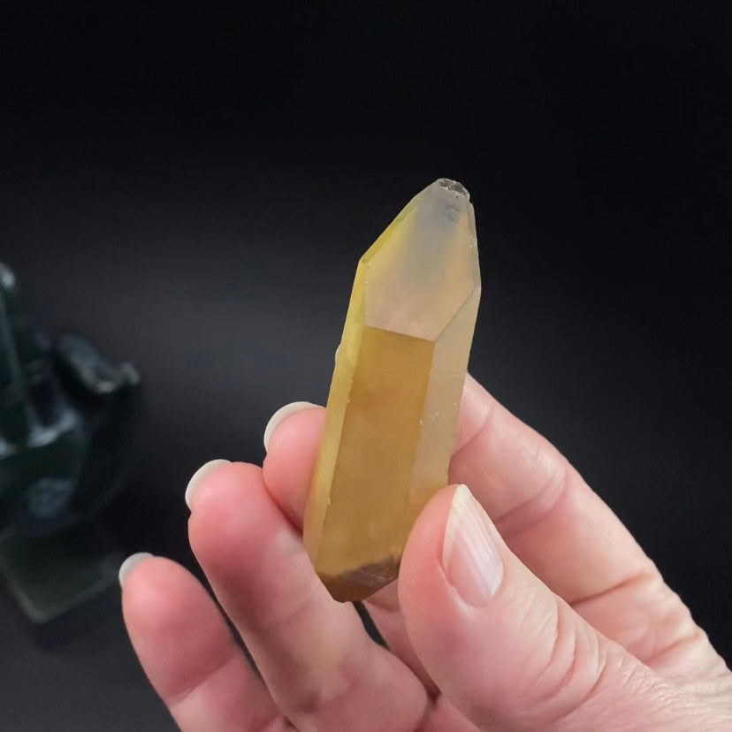 Double Terminated Smoky Citrine Crystal from Chibuku Mine, Zimbabwe
