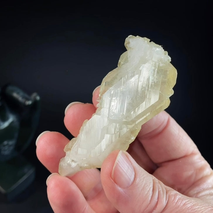 Golden Tabular Faden Quartz Crystal Cluster