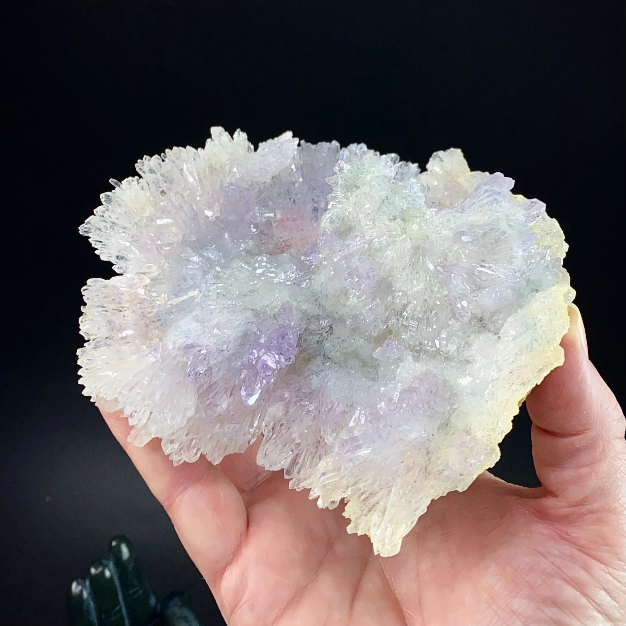 Amethyst Crystal Flower with Celadonite from Ametista do Sul, Brazil