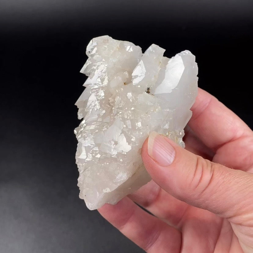 Elestial Clear Quartz Crystal Cluster with Multiple Terminations on Both Sides