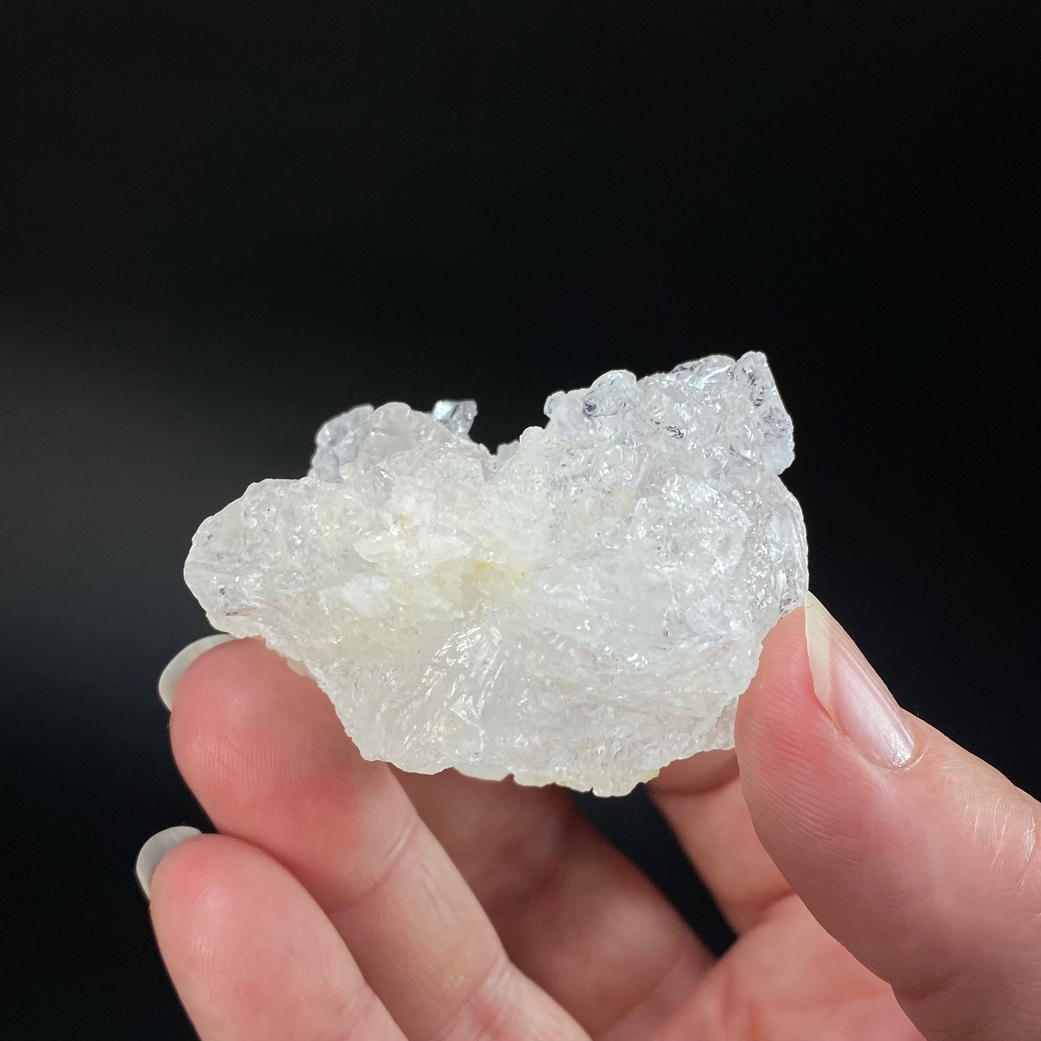 Icy Clear Etched Pollucite Crystal from Laghman, Afghanistan