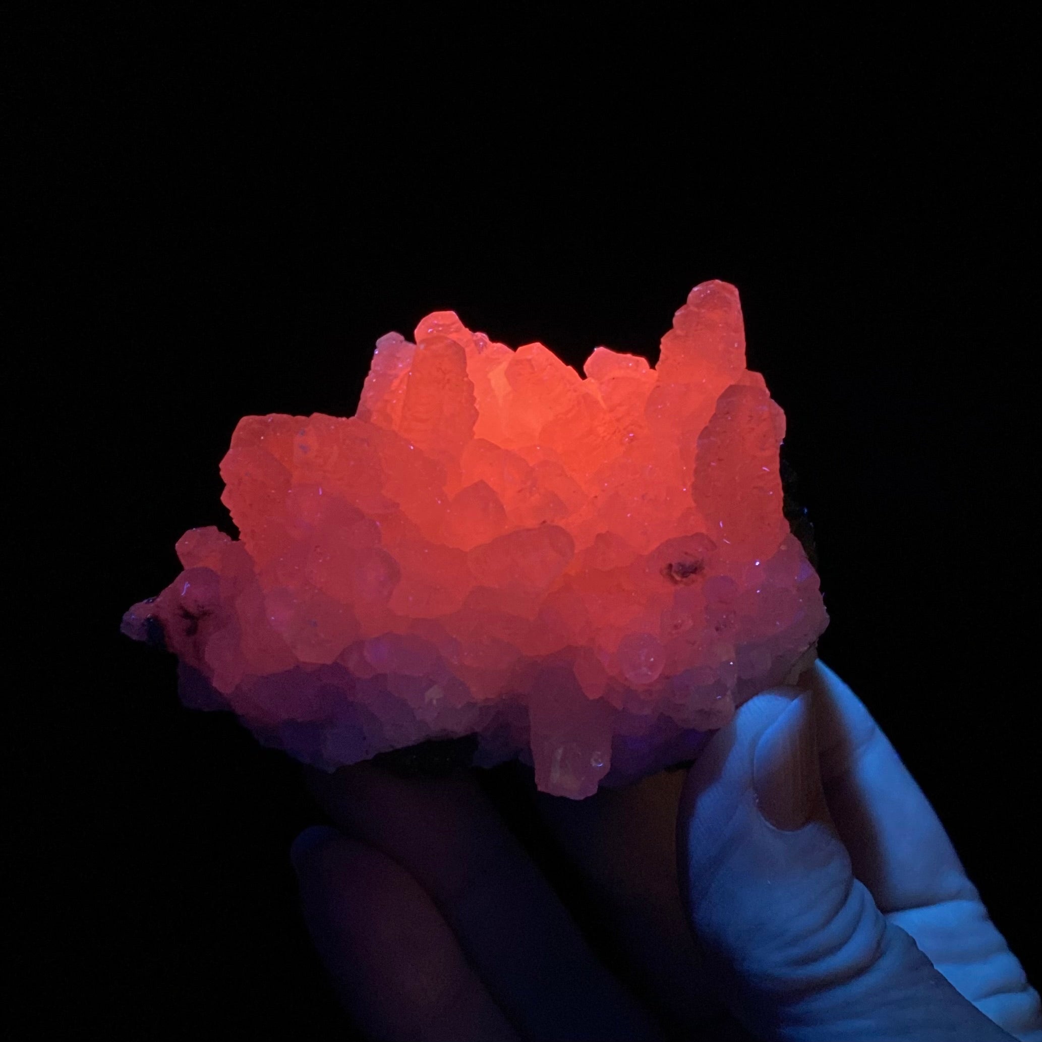 Sphalerite and Fluorescent Calcite Specimen from Trepça Mines, Kosovo